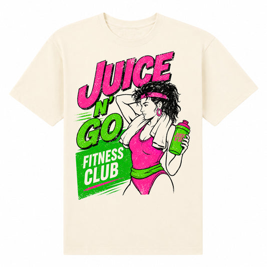 Retro Fitness T-shirt | Cream